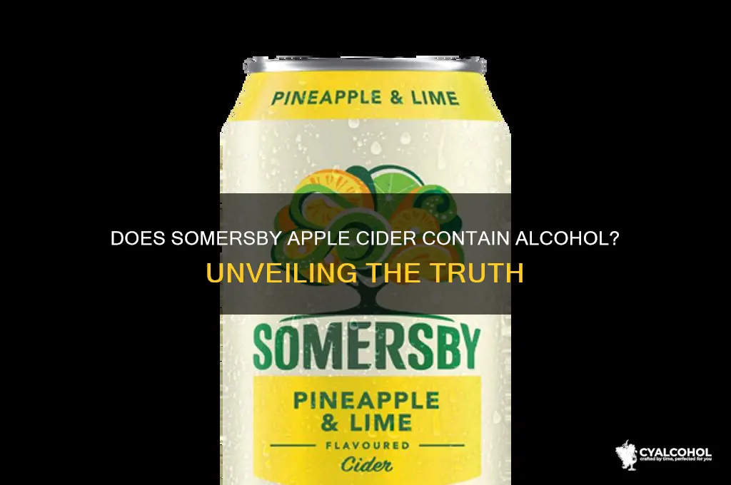 does somersby apple cider have alcohol