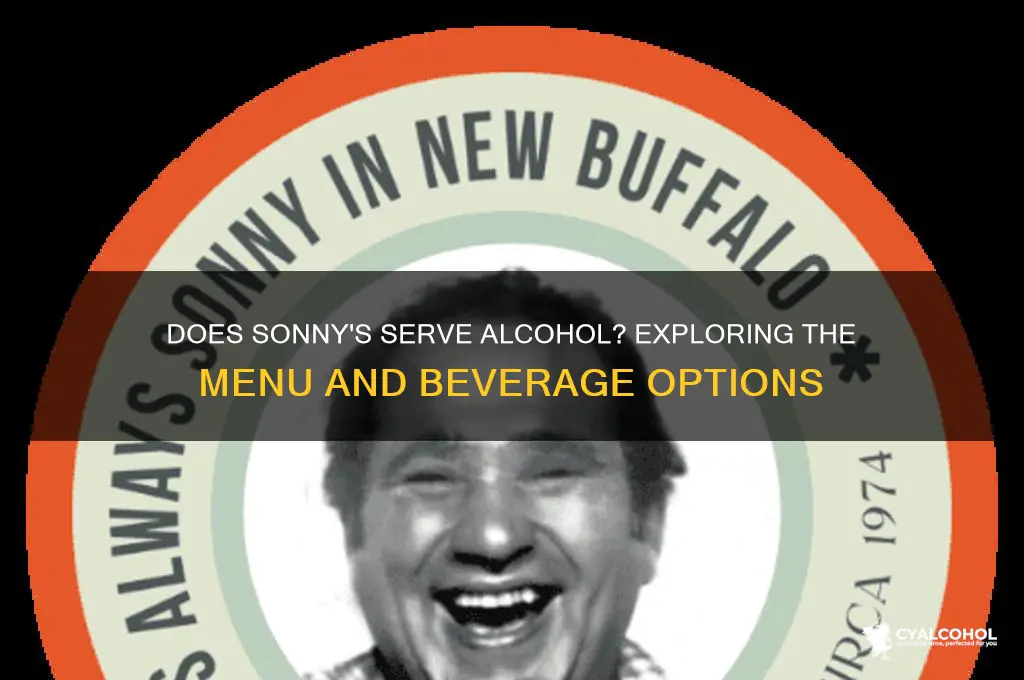 does sonnys have alcohol