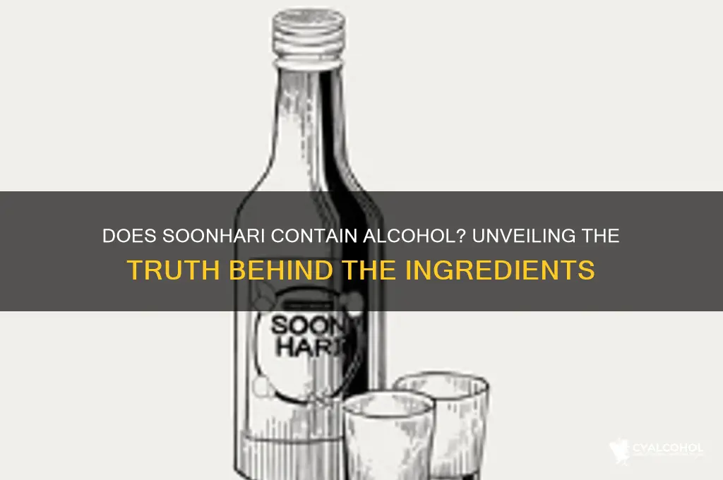 does soonhari have alcohol