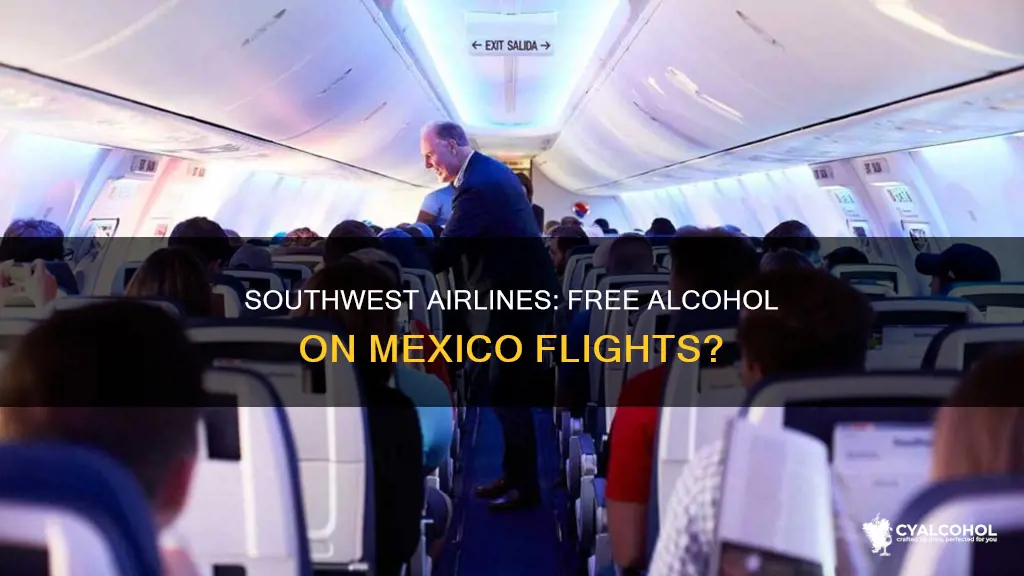 does southwest airlines give complimentary alcohol on flights to mexico