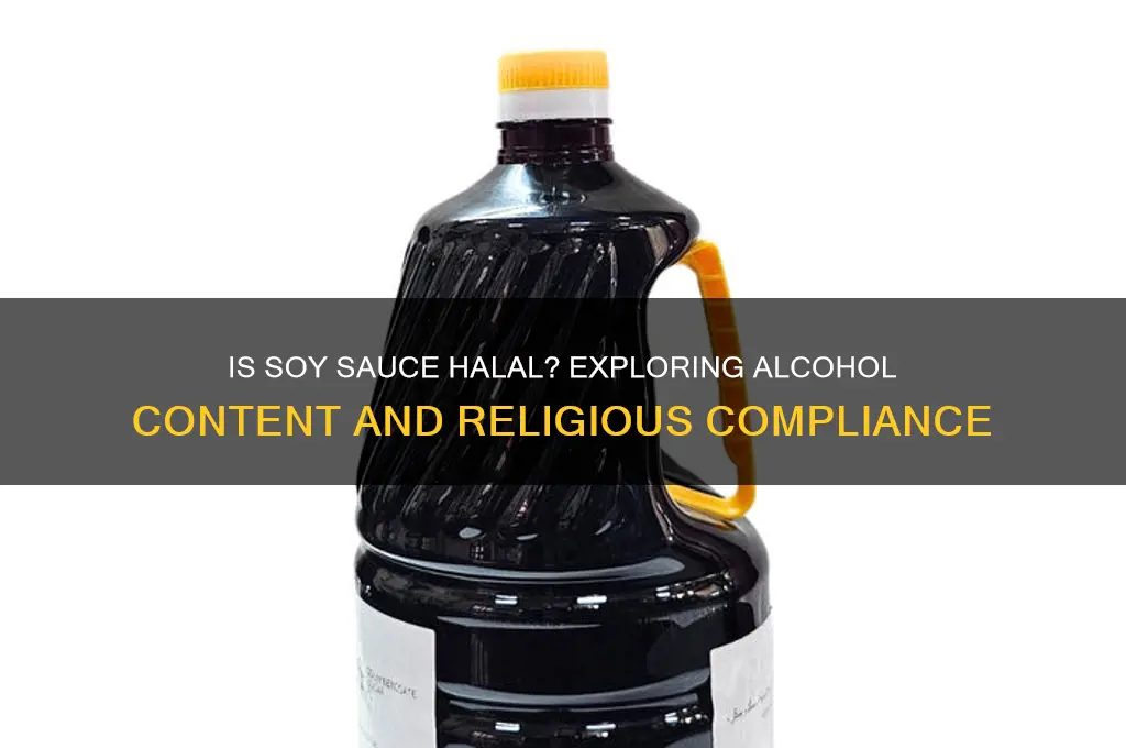 does soy sauce have alcohol halal