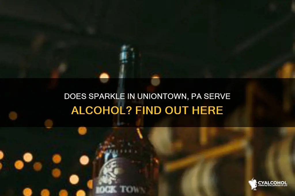 does sparkle in union twn pa have alcohol