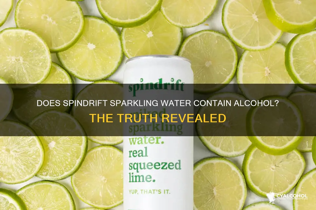 does spindrift sparkling water have alcohol