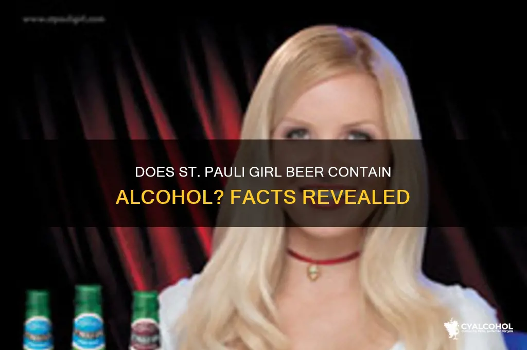 does st pauli girl have alcohol