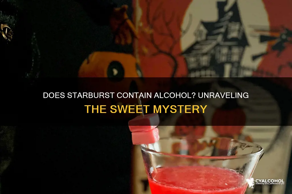 does starburst have alcohol