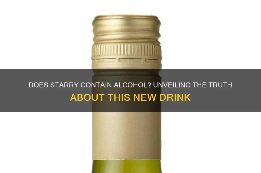 does starry have alcohol