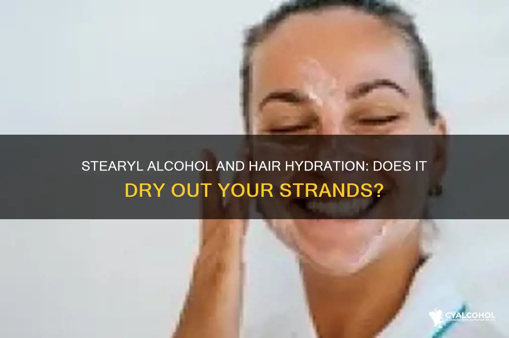 does stearyl alcohol dry out hair