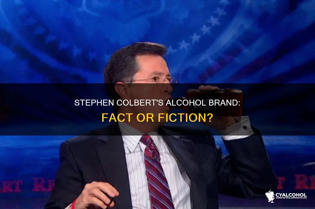 does stephen colbert have alcohol brand