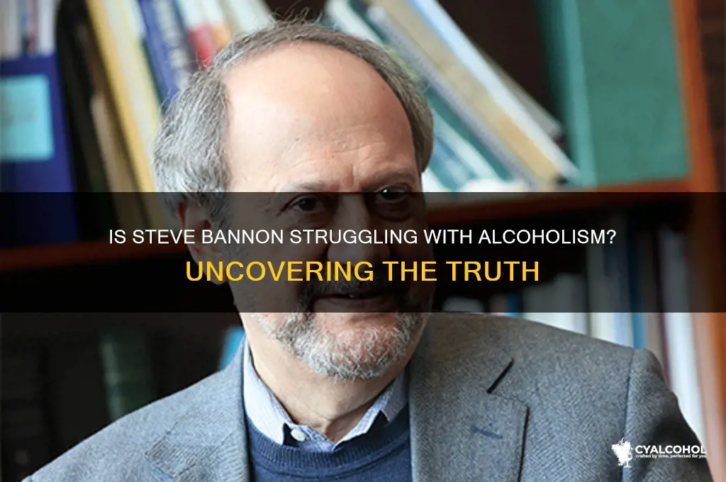 does steve bannon alcoholic
