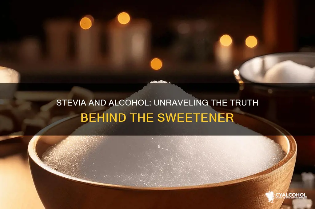 does stevia have alcohol