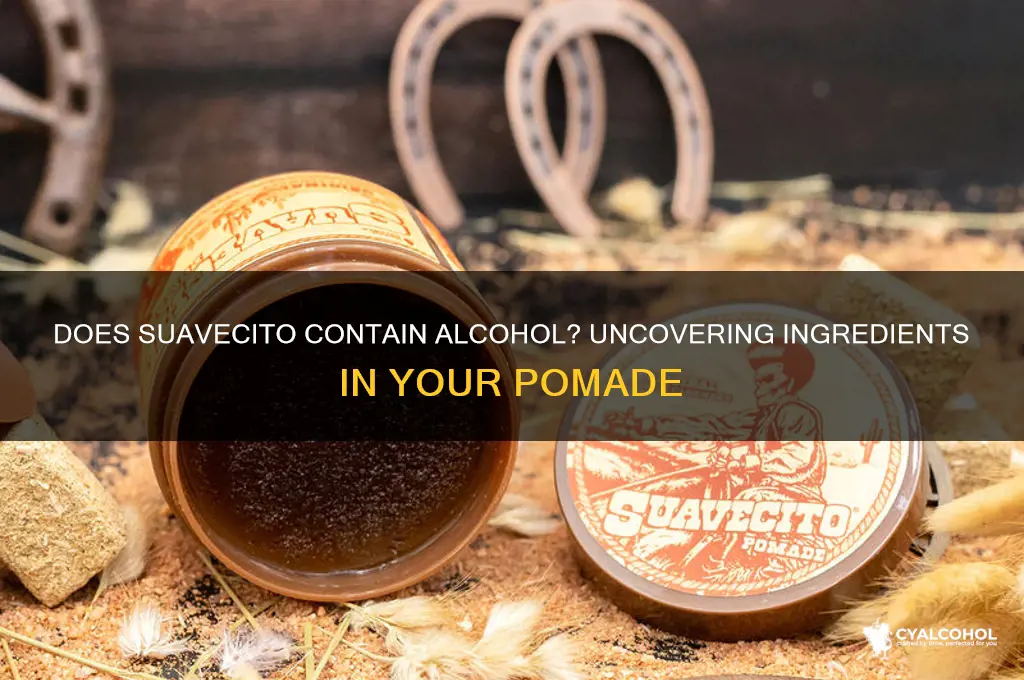 does suavecito have alcohol
