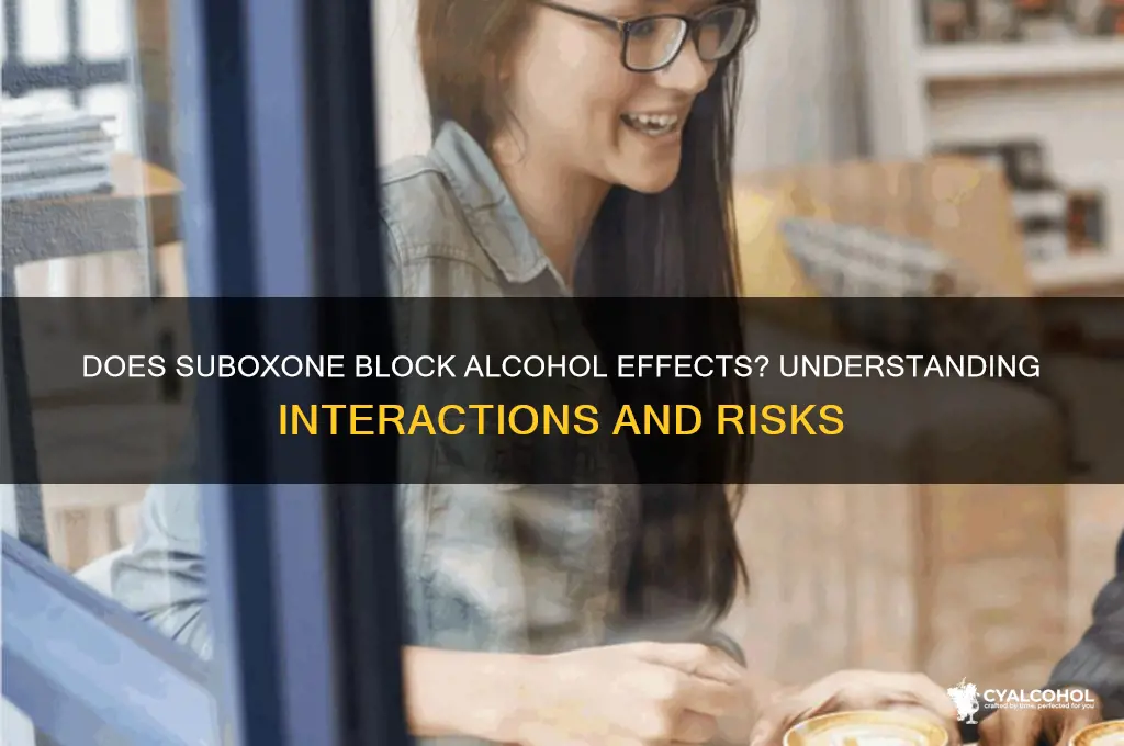 does suboxone block alcohol