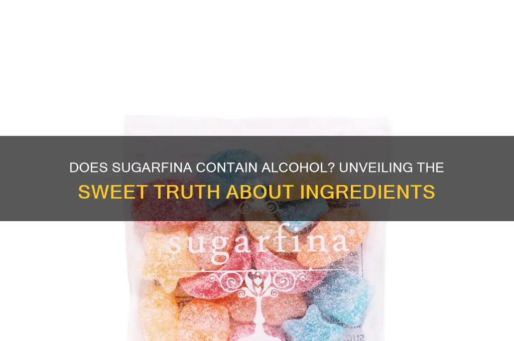 does sugarfina have alcohol