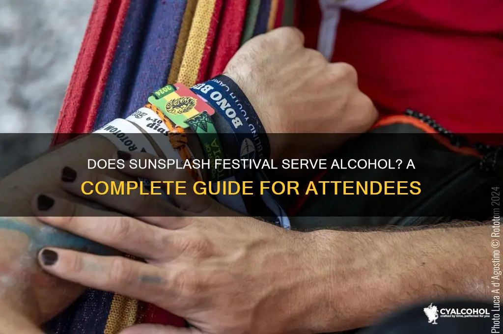 does sunsplash have alcohol