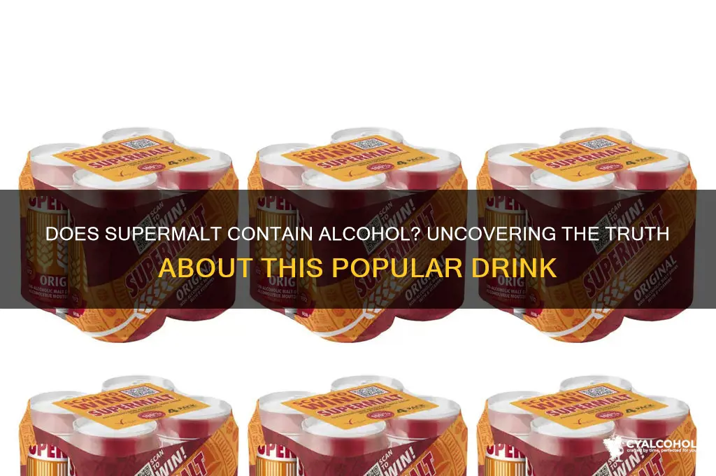 does supermalt have alcohol