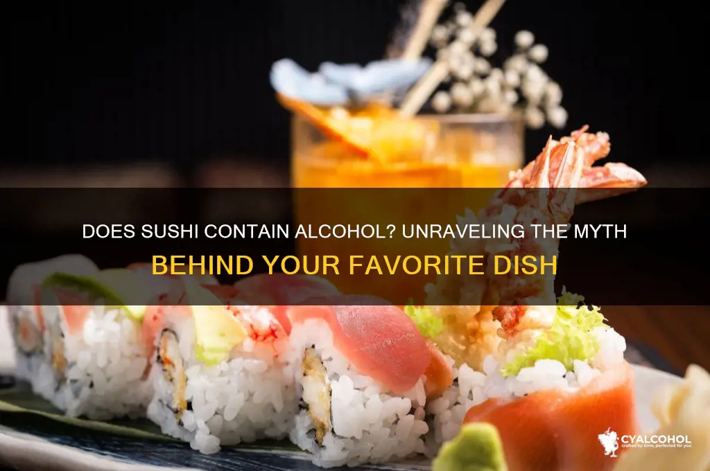 does sushi have alcohol in it