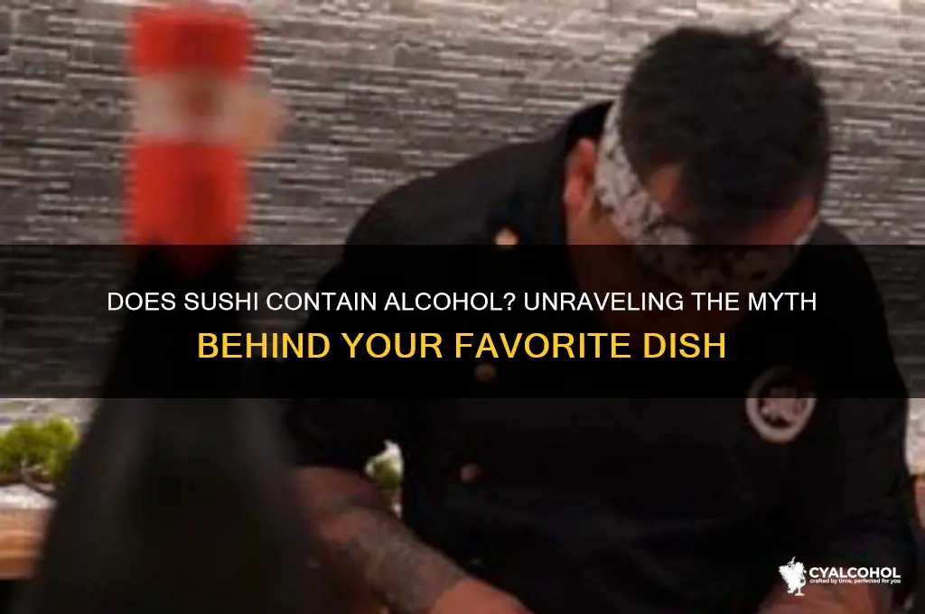 does sushi have alcohol