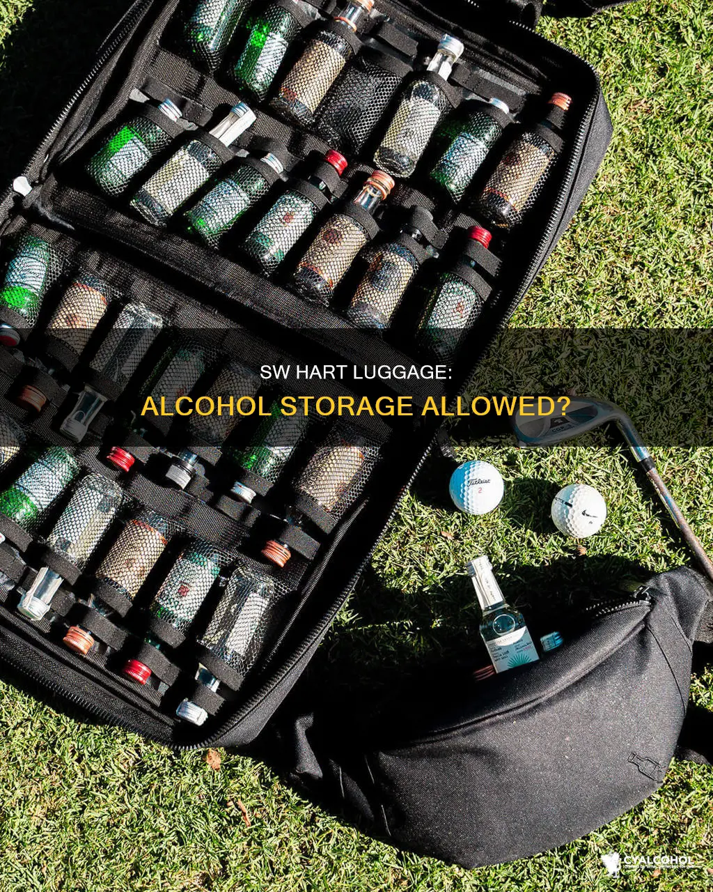 does sw harts luggage allow you to store alcohol