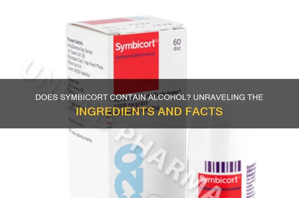 does symbicort have alcohol in it