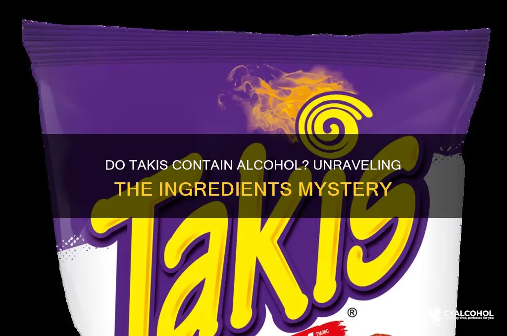 does takis have alcohol