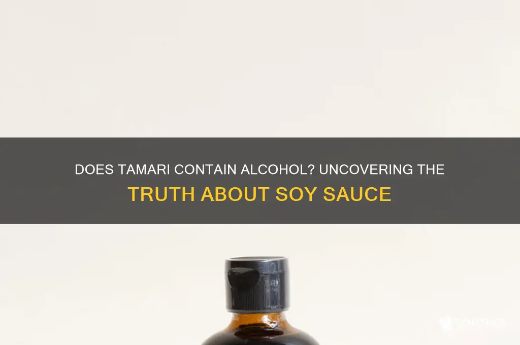 does tamari have alcohol