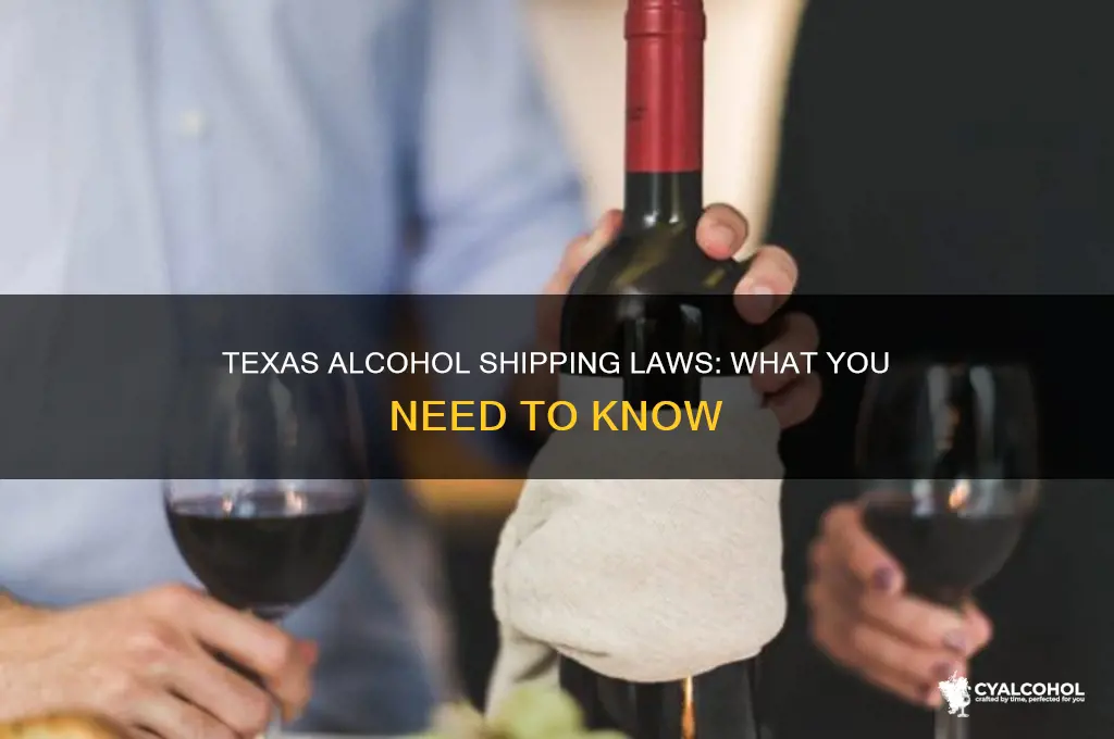 does texas allow shipping of alcohol