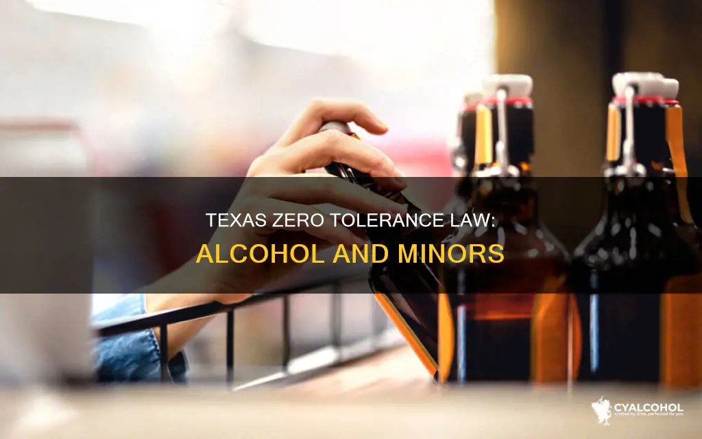 does texas have a zero tolerance law on alcohol