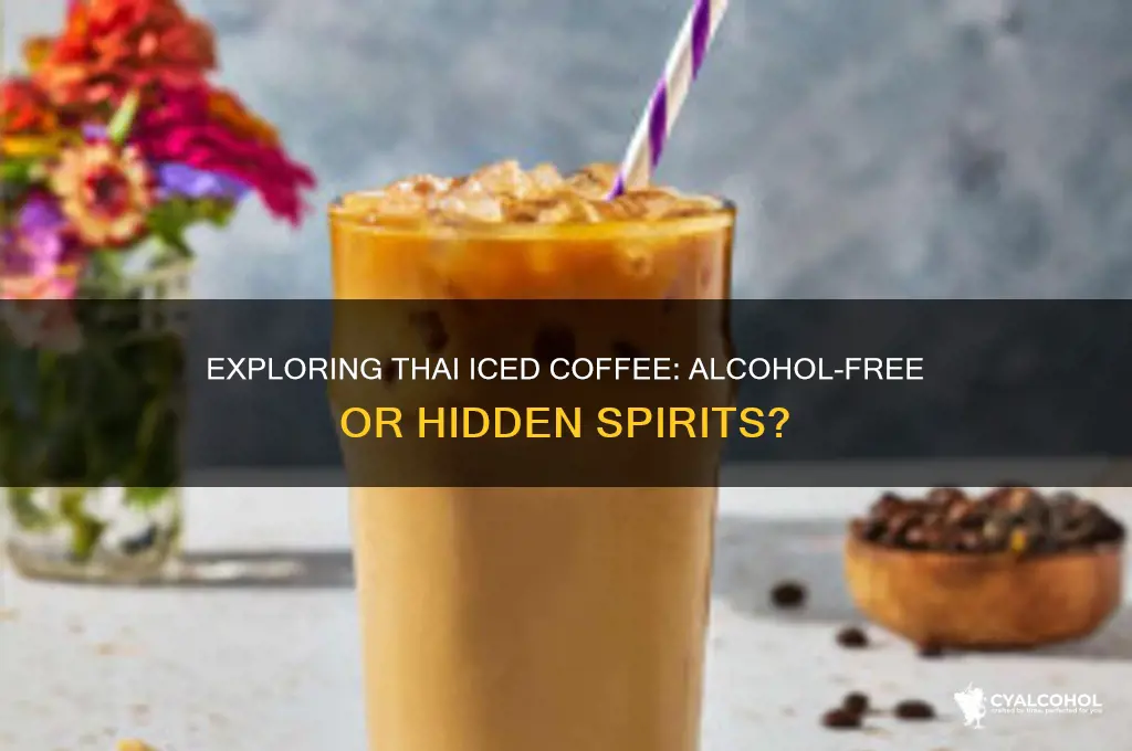 does thai iced coffee have alcohol