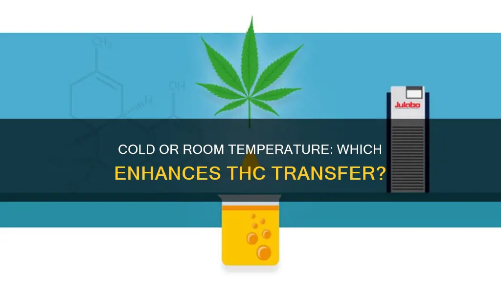 does thc transfer in alcohol better cold or room temp