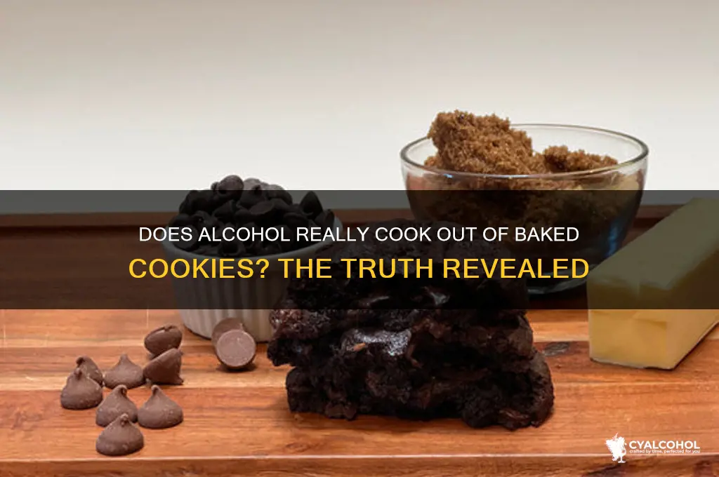 does the alcohol cook out of baked cookies