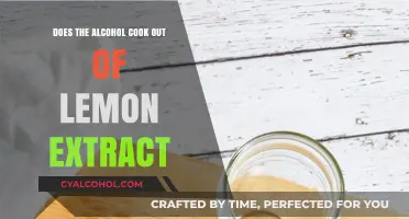 Does Alcohol Evaporate from Lemon Extract When Cooking?