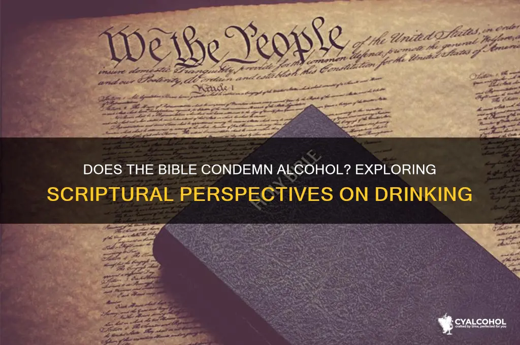 does the bible condemn alcohol essay