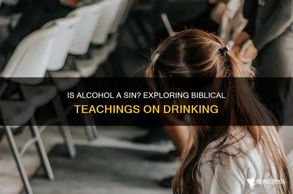 does the bible say alcohol is a sin