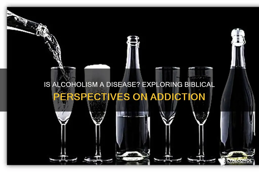 does the bible say alcoholism is a disease