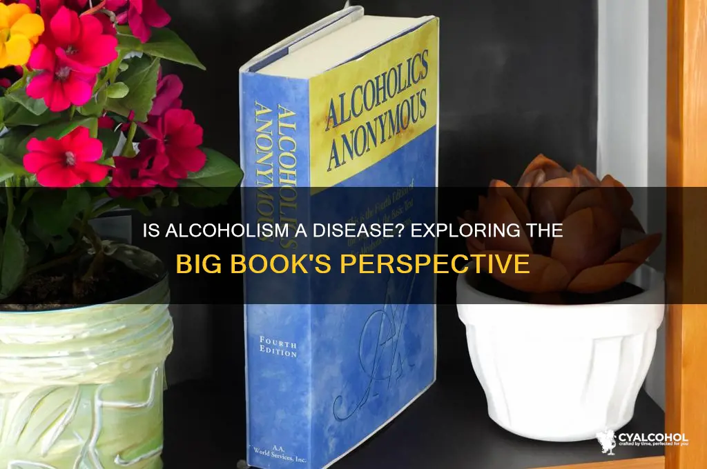 does the big book call alcoholism a disease