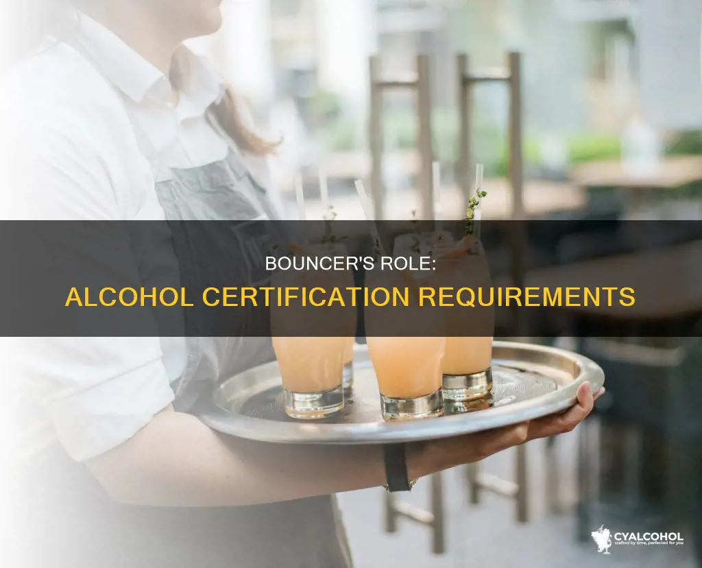 does the bouncer need to be certified for alcohol