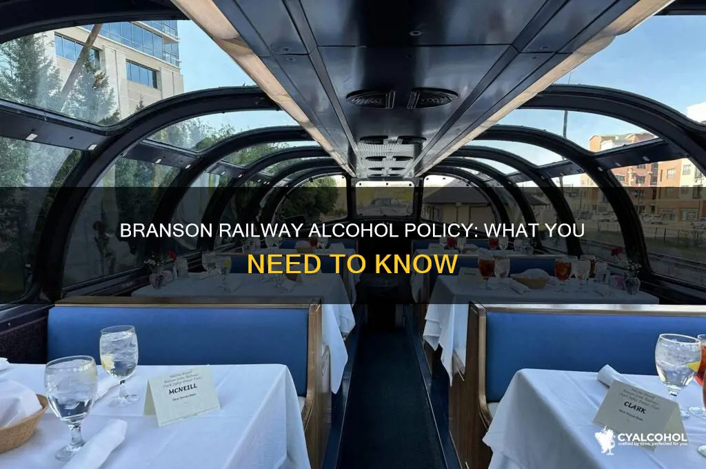 does the branson railway have alcohol