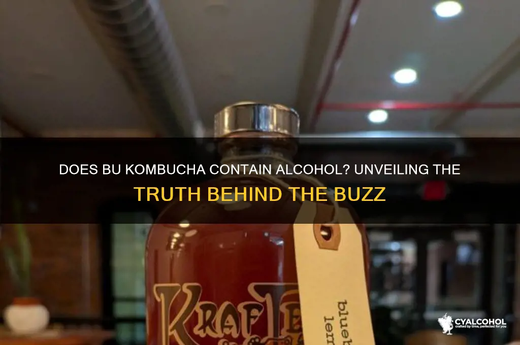 does the bu kombucha have alcohol