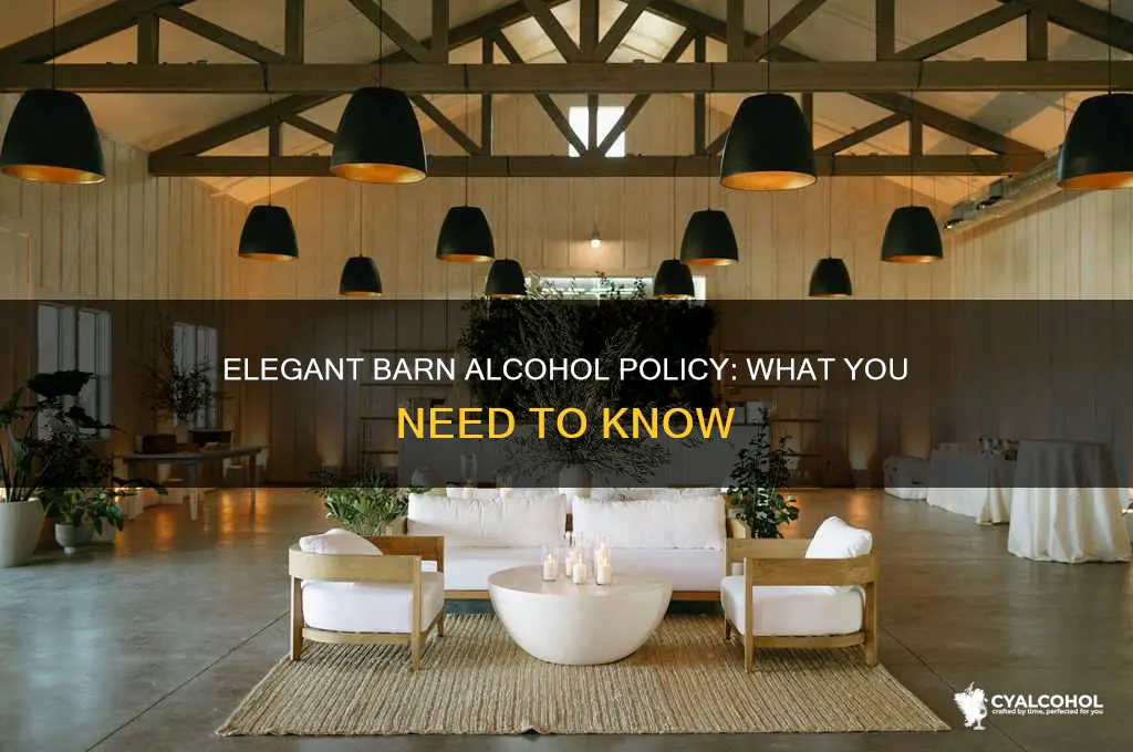 does the elegant barn allow alcohol