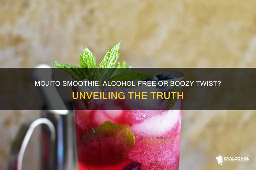 does the mojito smoothie have alcohol