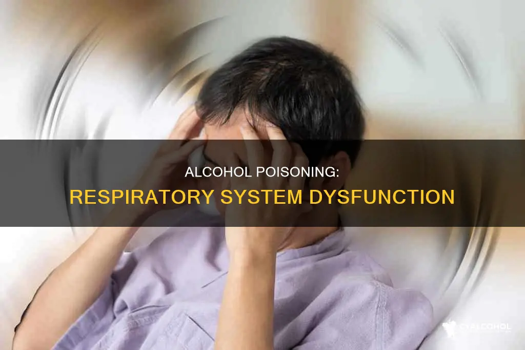 does the respiratory system function erratically after alcohol poisoning