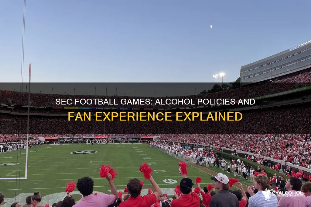 does the sec allow alcohol at football games