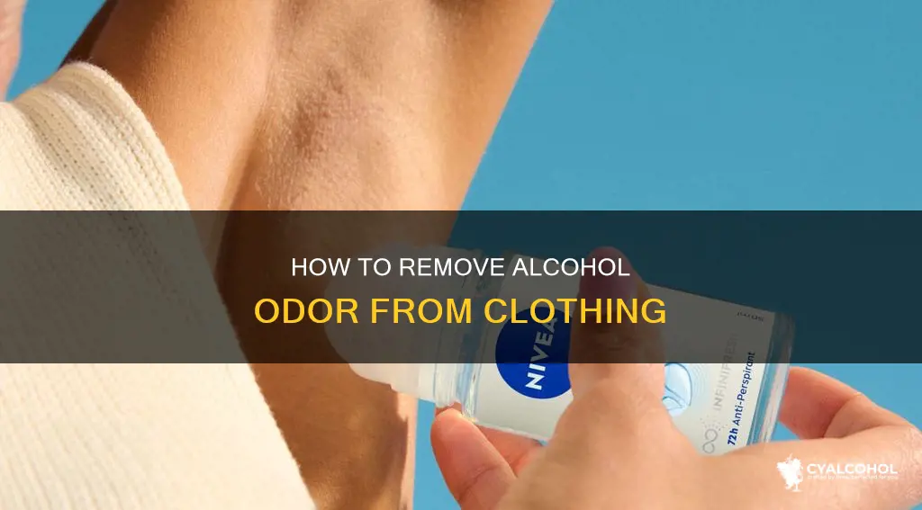 does the smell of alcohol stay on your clothes
