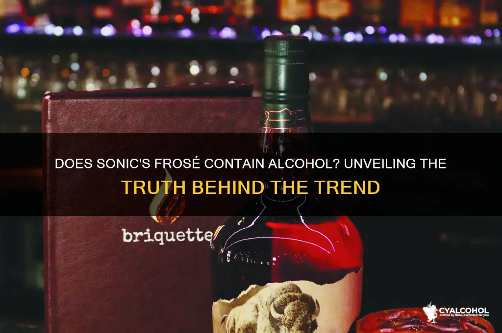 does the sonic frose have alcohol