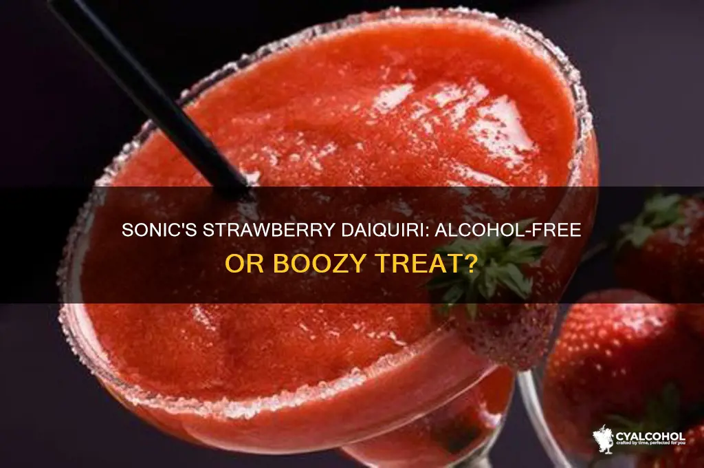does the strawberry daiquiri at sonic have alcohol