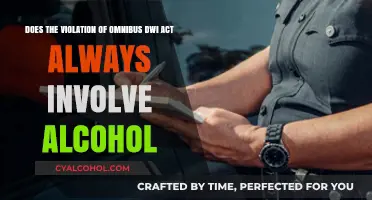 Omnibus DWI Act: Alcohol Involvement and Violations