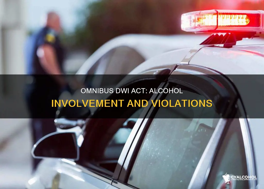 does the violation of omnibus dwi act always involve alcohol