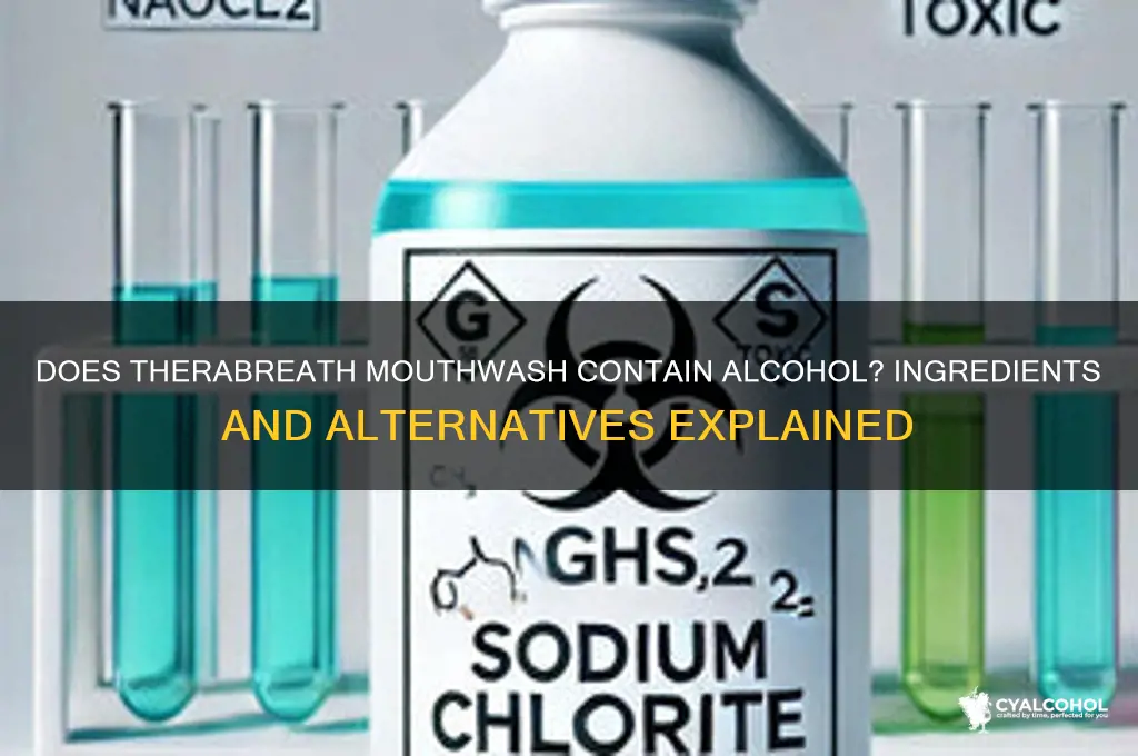 does therabreath mouthwash have alcohol