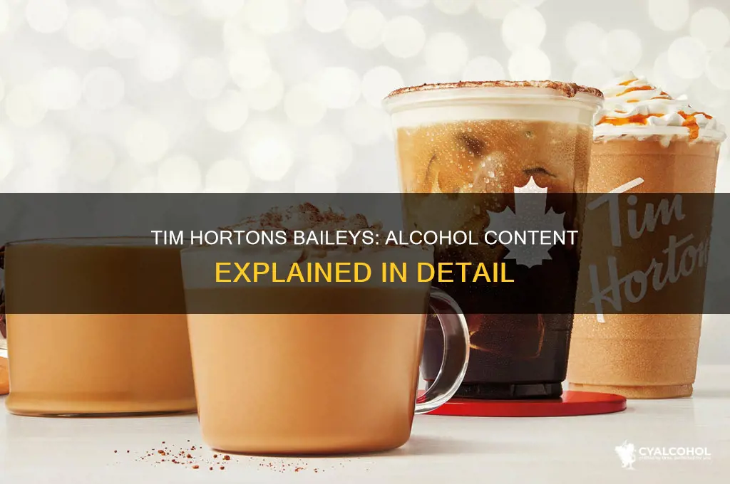 does tim hortons baileys have alcohol
