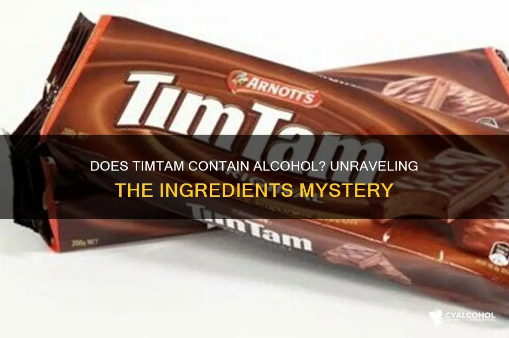 does timtam have alcohol